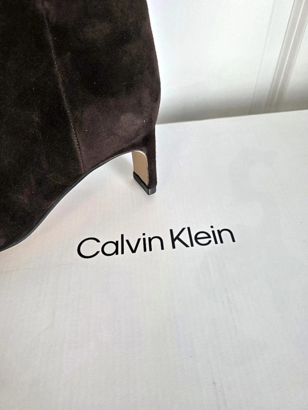 Calvin Klein Caterine Knee High Boot Brown Over-the-Knee Boots US 6m Or 6.5 M - Picture 8 of 11
